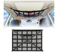 WACDXST Car Ceiling Cargo Net Pocket, for BMW F10 E36 E39 E30 X3 E83 E90 E60 X5 E53 F30 E34 X5 E70 Strengthen Load-Bearing and Droop Less Double-Layer Mesh Roof Storage Organizer,B 90 * 65cm