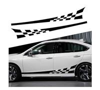 WACDXST Car Side Strip Stickers,for Ford Focus ST-Line MK4 2019-2021 Long Stripes Body Decals DIY Skirt Self Adhesive Stickers Styling Decoration Accessories,A