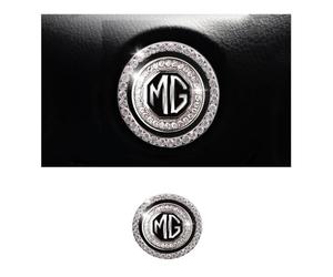 WACDXST Car Start Button Cover,for MG HS MG3 MG5 MG6 MG7 ZS GS ONE Navigator Ignition Cover Car Engine Start Stop Button Switch Cover Interior Protective Universal