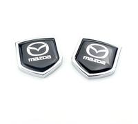 WACDXST Cars Emblem,for Mazda 3 Axela 2013-2023 2024 Fender Badge Decal Car Sticker Metal Decals Exterior Truck Stickers Chrome Decoration