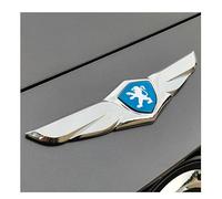 WACDXST Cars Emblem,for Peugeot 607 807 1007 2008 3008 4007 4008 Fender Badge Decal Car Sticker Metal Decals Exterior Truck Stickers Chrome Decoration,B