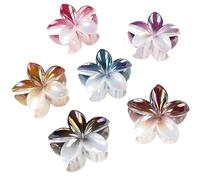 WACHLL Flower Hair Claw Clips-6PCS for Thick Hair,Strong Hold Nonslip,Hawaiian,Cute Large Pearlescent lustre Hair Clips,Banana Clip for Thin Hair,Hair Accessories for Women Girls Holiday Gifts