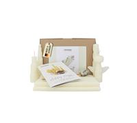 Wachsmann DIY Beeswax Candle Making kit - Starter Pack for 10 Candles in Vibrant Colours - 100% Pure Beeswax from Germany, incl. 10 Hemp Wicks & Illustrated Manual