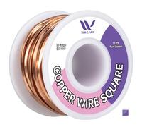 Wacjak 20 Gauge Square Copper Wire 99.9% Pure Copper Wire for Jewelry Making 30 Ft