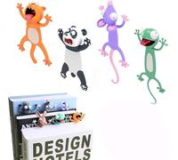 Wacky Bookmark Palz, 3D Stereo Kawaii Cartoon Bookmark, 3D Animal Wacky Bookmarks, Cute Book Marks for More Fun Reading, Gift for Kids Students (Style A)