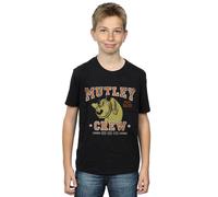 Wacky Races Boy's Mutley Crew T-Shirt in Black | Size: 7-8 Years Wacky Races Black 7-8 Years