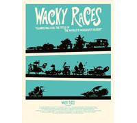 Wacky Races Canvas Print, Multi-Colour, 40 x 50 cm