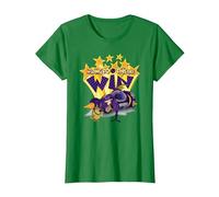 Wacky Races Dick Dastardly Going to Win T-Shirt, Women, Kelly Green, X-Small