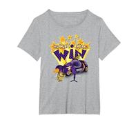 Wacky Races Dick Dastardly Going to Win T-Shirt, Women's Plus, Heather Grey, 3X