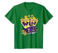 Wacky Races Dick Dastardly Going to Win T-Shirt, Youth, Kelly Green, Medium