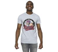 Wacky Races Men's Dastardly And Mutley Circle T-Shirt Sport Grey Large