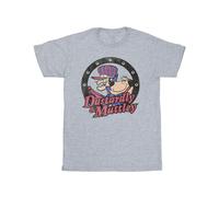 Wacky Races Men's Dastardly & Mutley Circle T-Shirt in Grey | Size: 2XL Wacky Races Grey 2XL
