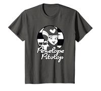 Wacky Races Penelope Pitstop T-Shirt, Youth, Asphalt Grey, Medium