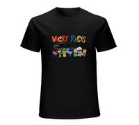Wacky Races The Ant Hill Gangsters Mob Retro Cartoon Vintage Shirt (Black XL)