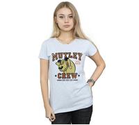 Wacky Races Women's Mutley Crew Cotton T-Shirt in Grey | Size: XL Wacky Races Grey XL