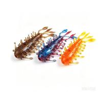 Wacky Worms Bait, 3 Colors Floating Creature Soft Lures Kit, 8.2cm 7g TPE Multi Tentacle Bug Swim Baits, Flexible Soft Plastic Fishing Lures for Bass Trout Freshwater Saltwater Fishing