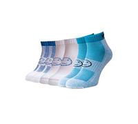 WackySox Aqua Blues 3 Pairs For The Price Of 2 Pairs Trainer Sports, Running, Gym, Netball