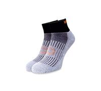 WackySox Black Ankle Socks for Men and Women with Novelty Designs and Patterns - Walking, Riding, Sports, Football, Hockey, and Running Socks