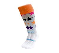 WackySox Bling Bling Stars Knee Length Sports Socks for Men and Women - Suitable for Riding, Sports, Football, Hockey, and Running Socks