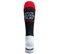 WackySox Give Blood Play Rugby Knee Length Sports Socks, Rugby Socks