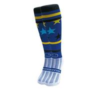 WackySox Here Comes The Boom Blue Knee Length Sports Socks, Rugby Socks, Hockey Socks
