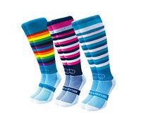 WackySox Micro Mayhem 3 Pair Saver Packs Knee Length Sports Socks - For all sports inc. Riding, Hockey, Rugby, Running
