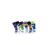 WackySox Mish Mash 6 Pairs Saver Pack Knee Length Sports Socks, Rugby Socks, Hockey Socks
