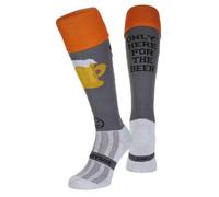 WackySox Only Here For The Beer Knee Length Sports Socks, Rugby Socks, Hockey Socks