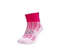 WackySox Raspberry Pink Ankle Socks for Men and Women with Novelty Designs and Patterns - Walking, Riding, Sports, Football, Hockey, and Running Socks