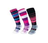 WackySox Smooth As Ice 3 Pairs Saver Pack Knee Length Sports Socks, Rugby Socks, Hockey Socks