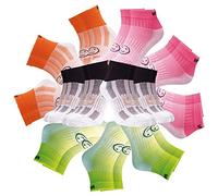WackySox Sunrise Ankle Socks Wheel - 13 Pairs for the Price of 6 for Men and Women - Walking, Sports, Fitness, Gym, Cycling, Running Socks