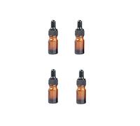 Wacnune 4 Pcs Amber Brown Glass Bottles with Dropper Pipettes For Storing Essential Oils, Perfumes and Cosmetics-5ml