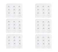 Wacnune 6Pcs Bra Extender Set of 3 Hooks Soft and Comfortable Women Bra Extensions(White)