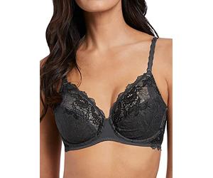 Wacoal 135002 Lace Perfection Underwired Bra Charcoal