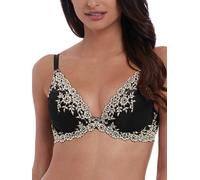 Wacoal Women's Embrace Lace Plunge Convertible Contour Bra, Opaque, Black, 38B
