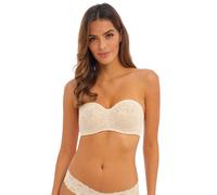 Wacoal Halo Floral Lace Wired Strapless Bra Beige