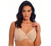 Wacoal Halo Lace Underwired Plunge Bra - Naturally Nude - 32C