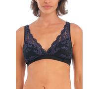Wacoal Women's Instant Icon Bralette Plunge Bra, Black/Eclipse, M