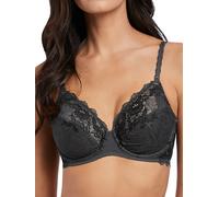 Wacoal Underwire Bra Lace Perfection 135002 Non-Padded Lace Embroidered Charcoal Grey 38D