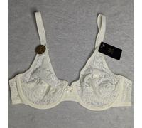 Wacoal Womens Halo Lace Underwire Bra - Ivory Polyamide - Size 38B