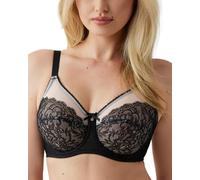 Wacoal Retro Chic Womens Full Figure Underwire Bra Bra - Black - 34E