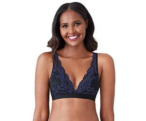 Wacoal Women's 810322 Plunge Bra, Black/Eclipse, L