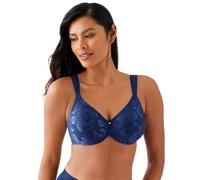 Wacoal Women's Awareness Unlined Underwire Full Coverage Bra, 85567, Opaque, Blue Depths, 38D