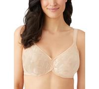 Wacoal Women's Awareness Unlined Full Figure Underwire Bra Coverage, Opaque, Naturally Nude, 42F