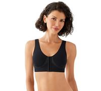 Wacoal Women's B-Smooth Front Close Bralette Bra, Black, 32