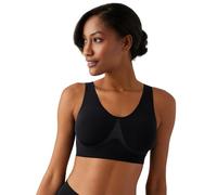 Wacoal Women's B-Smooth Seamless Padded Mid Coverage Wire Free Bralette, 835275 Bra, Black, 38