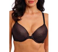 Wacoal Women's Back Appeal Front Close Racerback T-Shirt Bra, Black, 34F