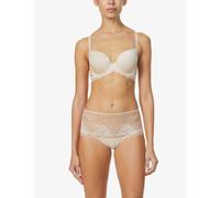 Wacoal Womens Cafe Creme (pink) Lace Perfection Stretch-woven Contour Bra 32e