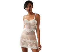 Wacoal Womens Turally Nude/ivory Embrace Lace V-neck Stretch-lace Chemise M
