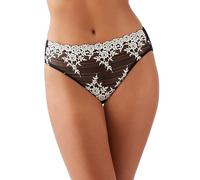 Wacoal Women's Embrace Lace Full Coverage Hi-Cut Brief Panty, 841191, Black, XXL